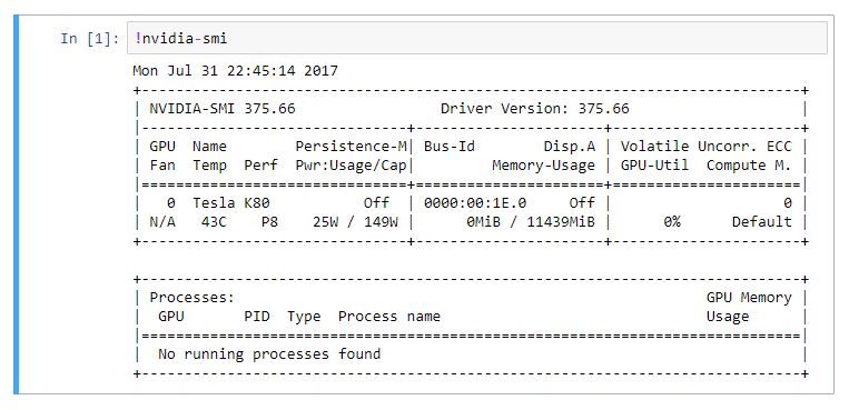 nvidia-smi Jupyter Notebook
