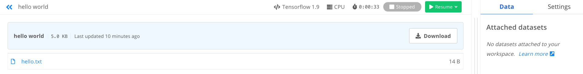 Workspace File Viewer
